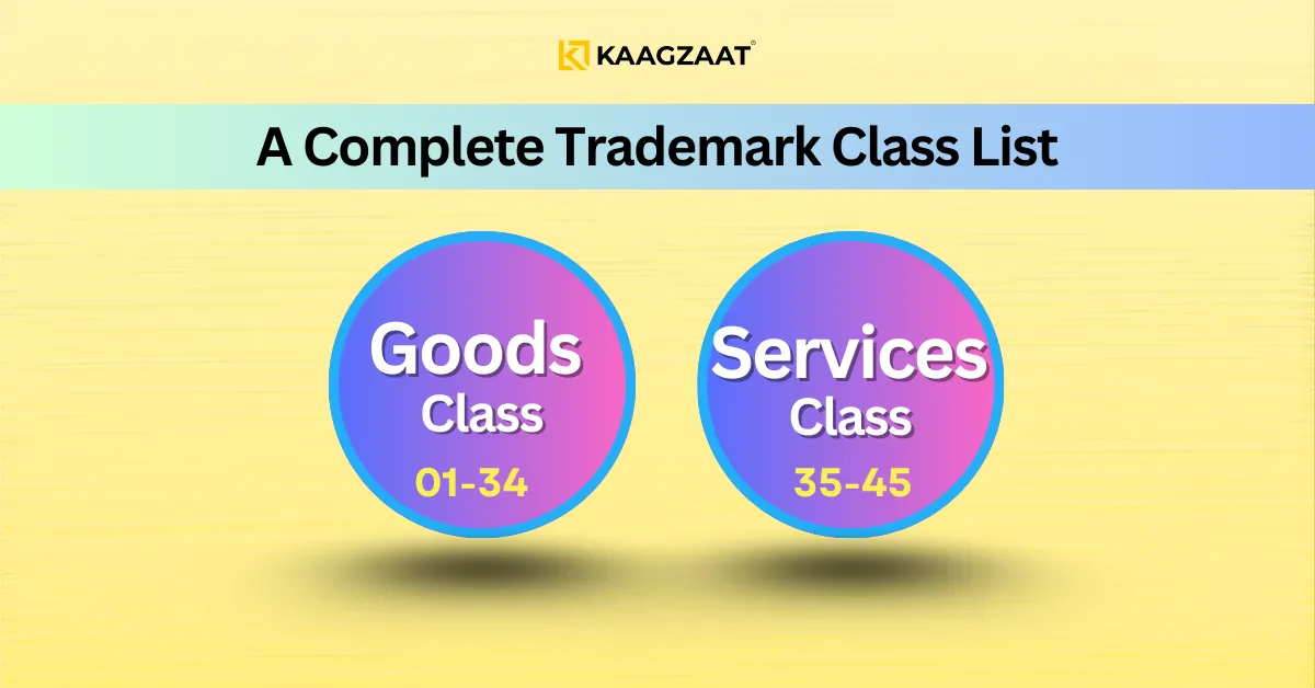 A Complete Trademark Class List