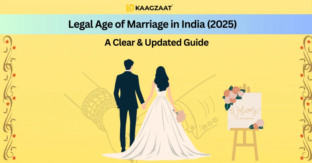 legal age of marriage in india